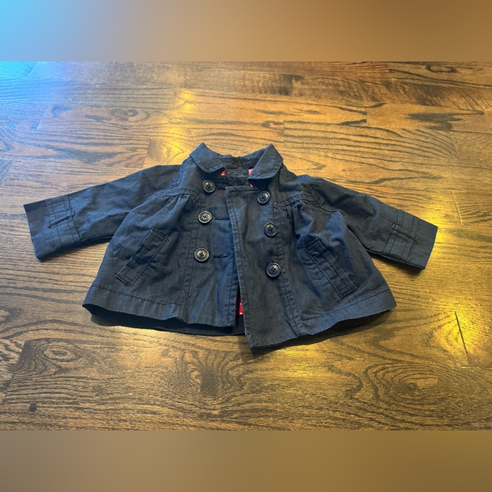 GAP Dark Blue Kids denim Pea Coat